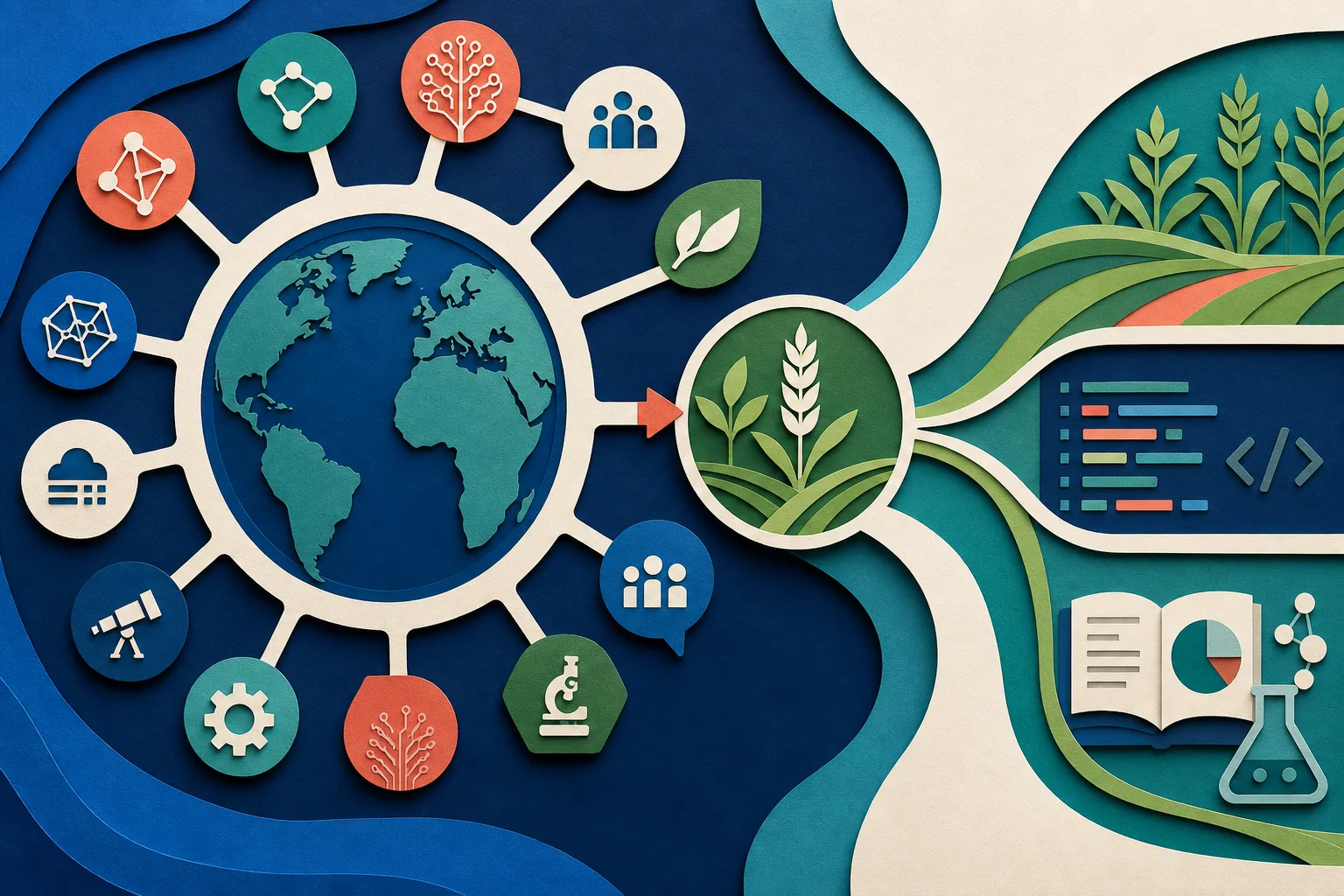 An open global research network connecting agriculture with code, science, and community contributions.